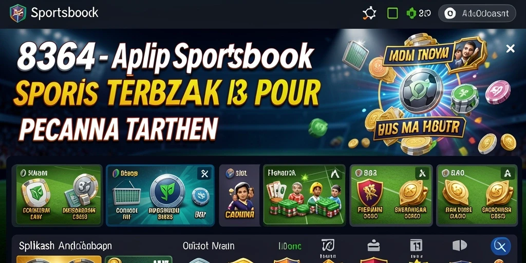 Tampilan permainan Sportsbook yang menarik dan interaktif.
