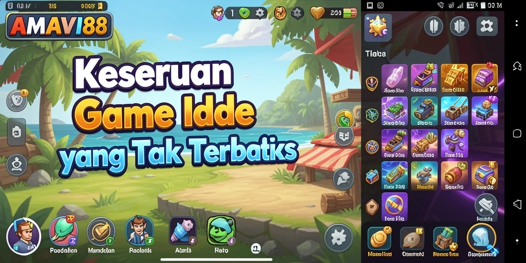 Tampilan menarik dari gameplay AMAVI88 yang menyajikan elemen idle.
