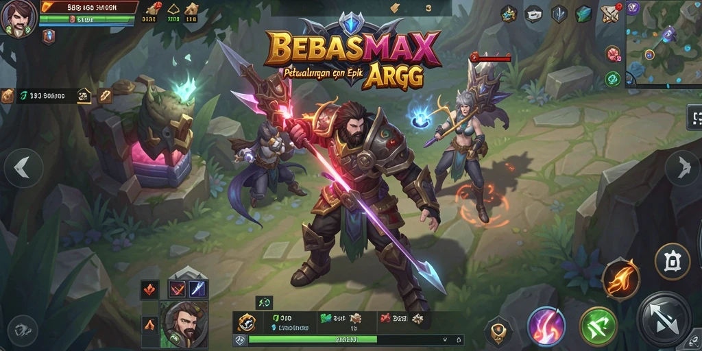 Gameplay aksi seru di BEBASMAX dengan karakter yang kuat.