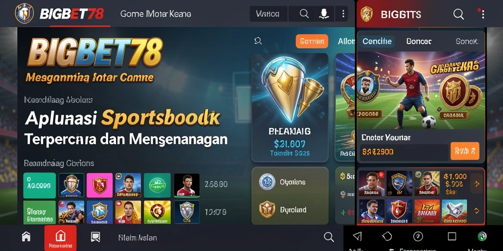 Screenshot utama BIGBET78 menampilkan antarmuka yang menarik dan taruhan langsung yang mendebarkan.