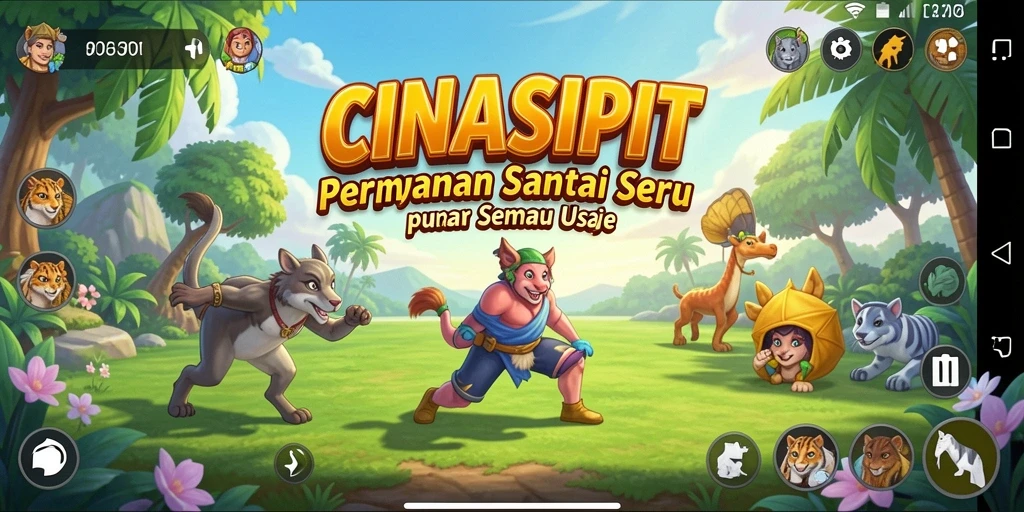 Tangkapan layar CINASIPIT menunjukkan aksi gameplay yang penuh warna.