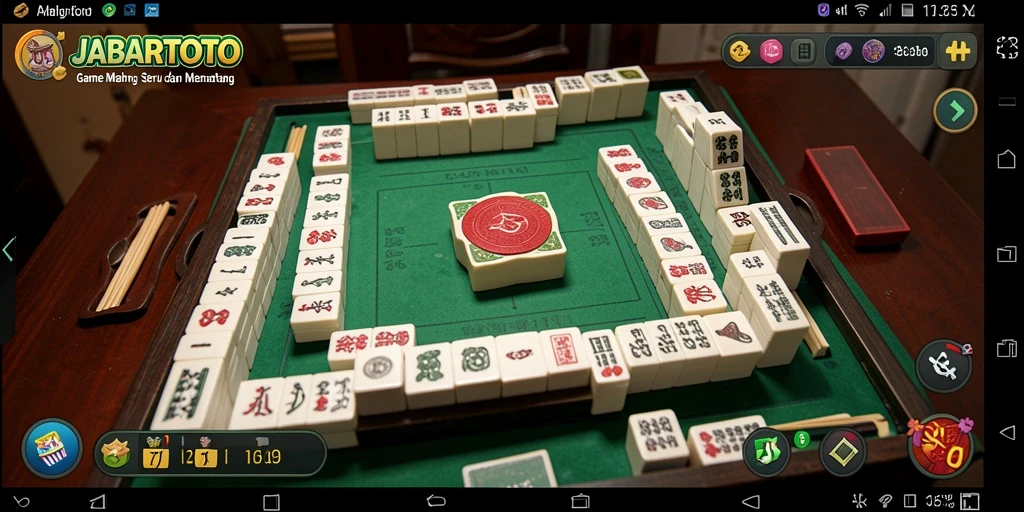 Gameplay JABARTOTO yang menarik dalam permainan Mahjong.