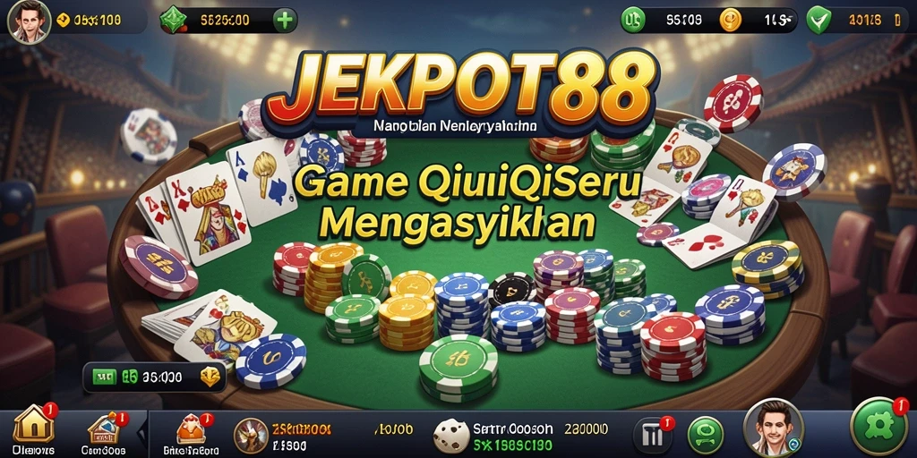 Tampilan gameplay QiuQiu JEKPOT88 yang menarik.