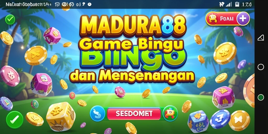 Tampilan menarik dari gameplay Bingo di MADURA88.