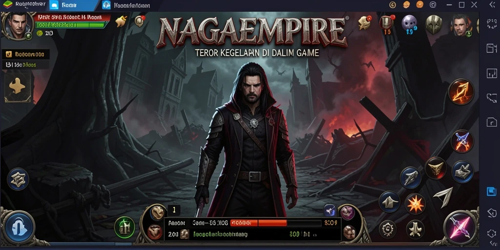 Screenshot menampilkan suasana mencekam dalam game NAGAEMPIRE.