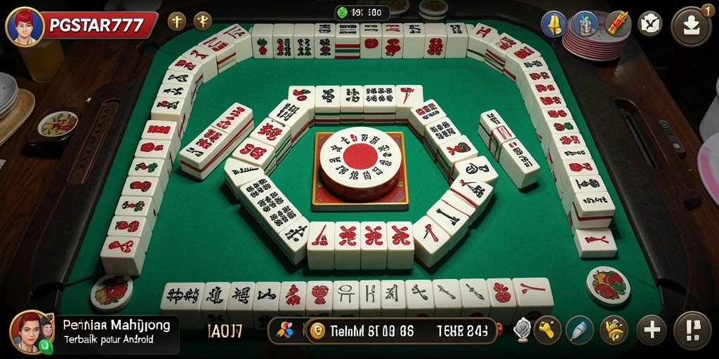 Tampilan seru dari permainan Mahjong PGSTAR777 dengan grafis yang memukau.