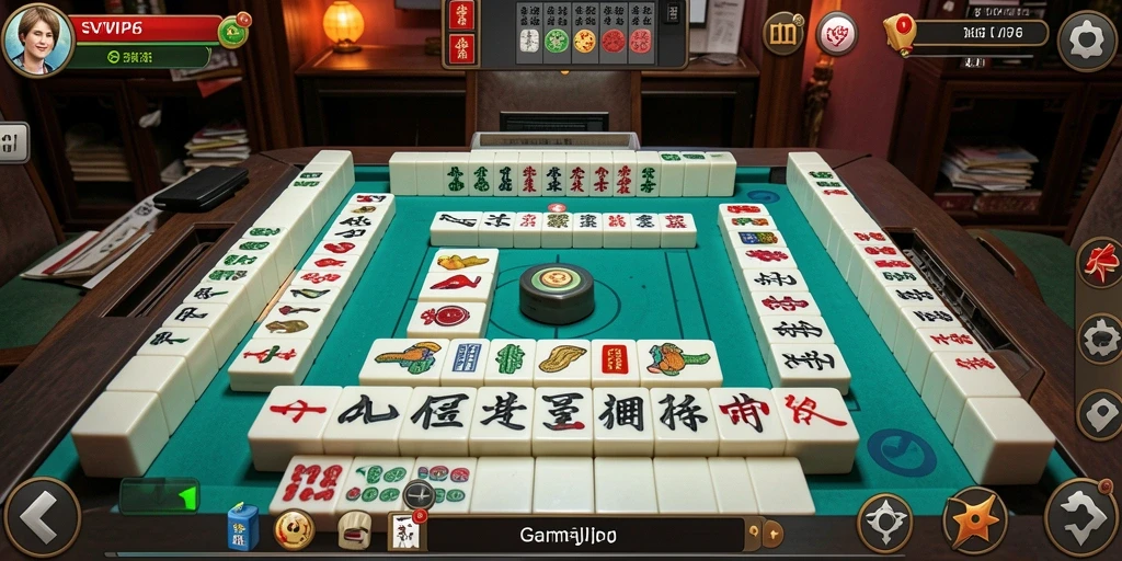 Tampilan menarik dari gameplay Mahjong di SVIP6.
